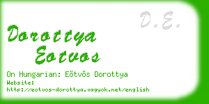 dorottya eotvos business card